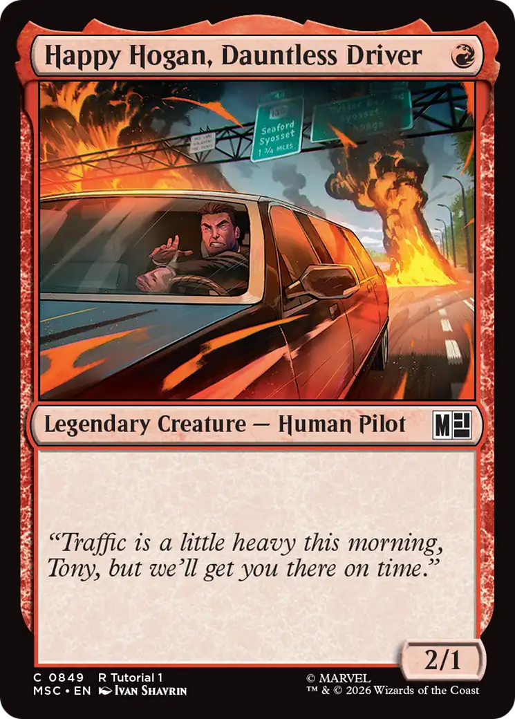 Happy Hogan, Dauntless Driver (0849) [Marvel Super Heroes Commander] | Black Swamp Games