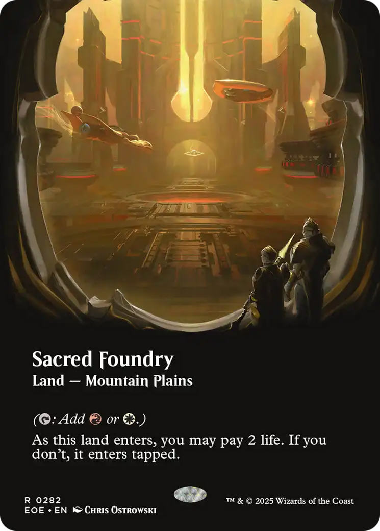 Sacred Foundry (Borderless) [Edge of Eternities] | Black Swamp Games