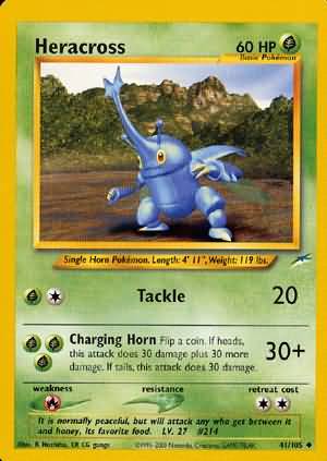 Heracross (41/105) [Neo Destiny Unlimited] | Black Swamp Games