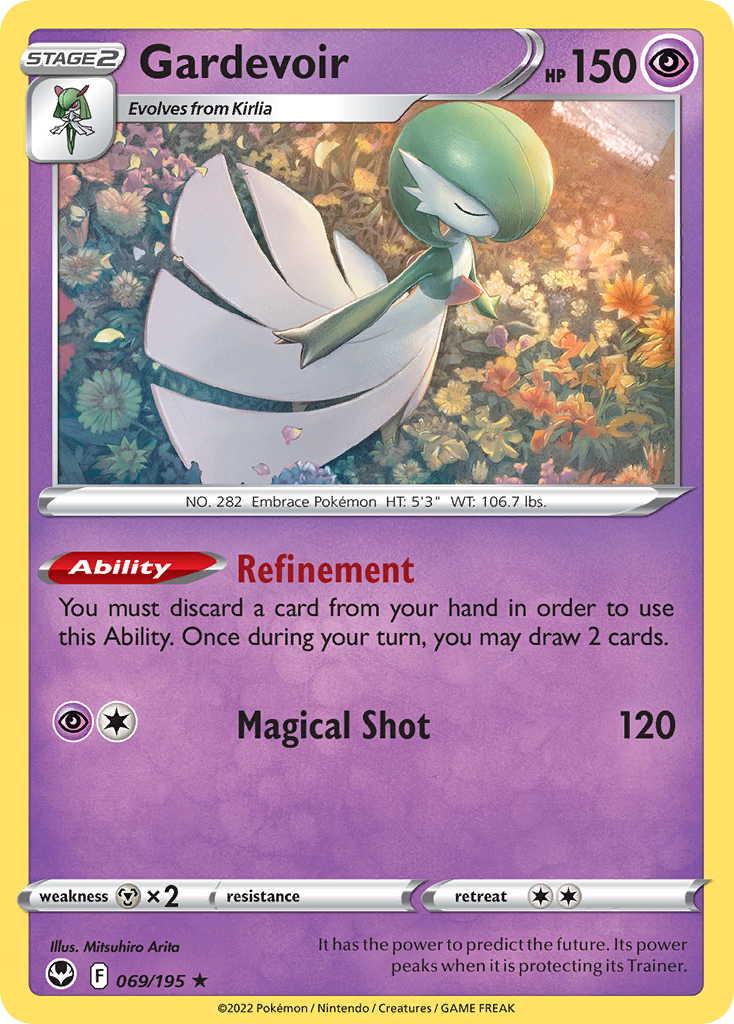 Gardevoir (069/195) (Theme Deck Exclusive) [Sword & Shield: Silver Tempest] | Black Swamp Games