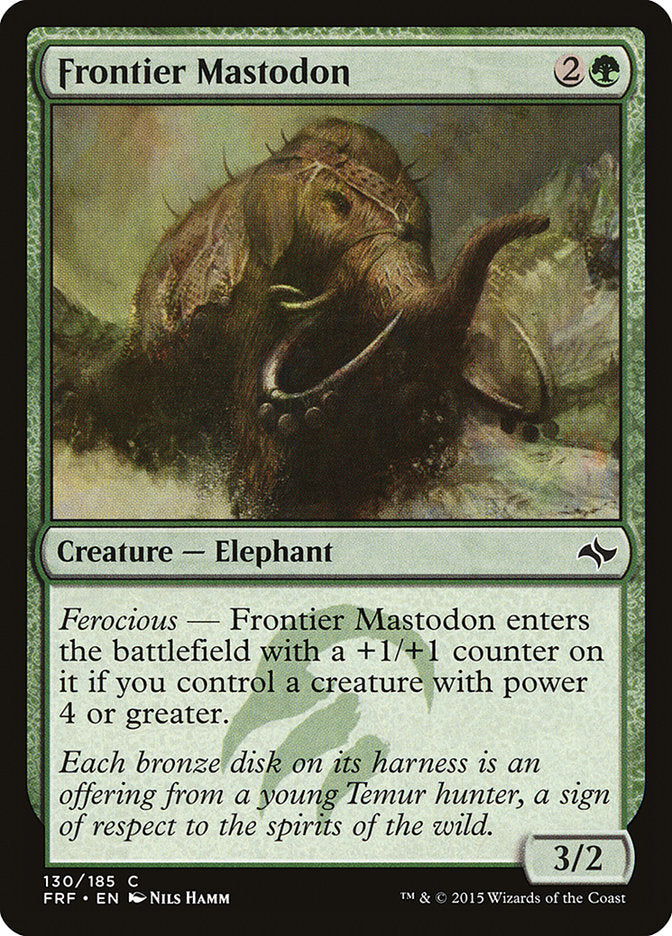 Frontier Mastodon [Fate Reforged] | Black Swamp Games