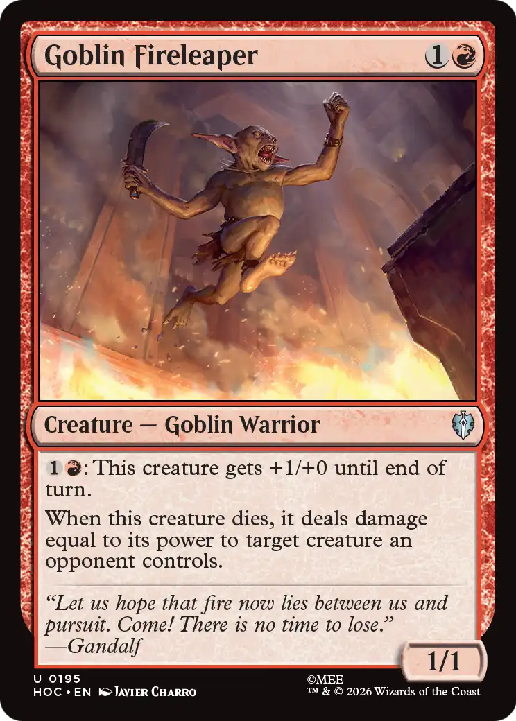 Goblin Fireleaper [The Hobbit: Eternal-Legal] | Black Swamp Games