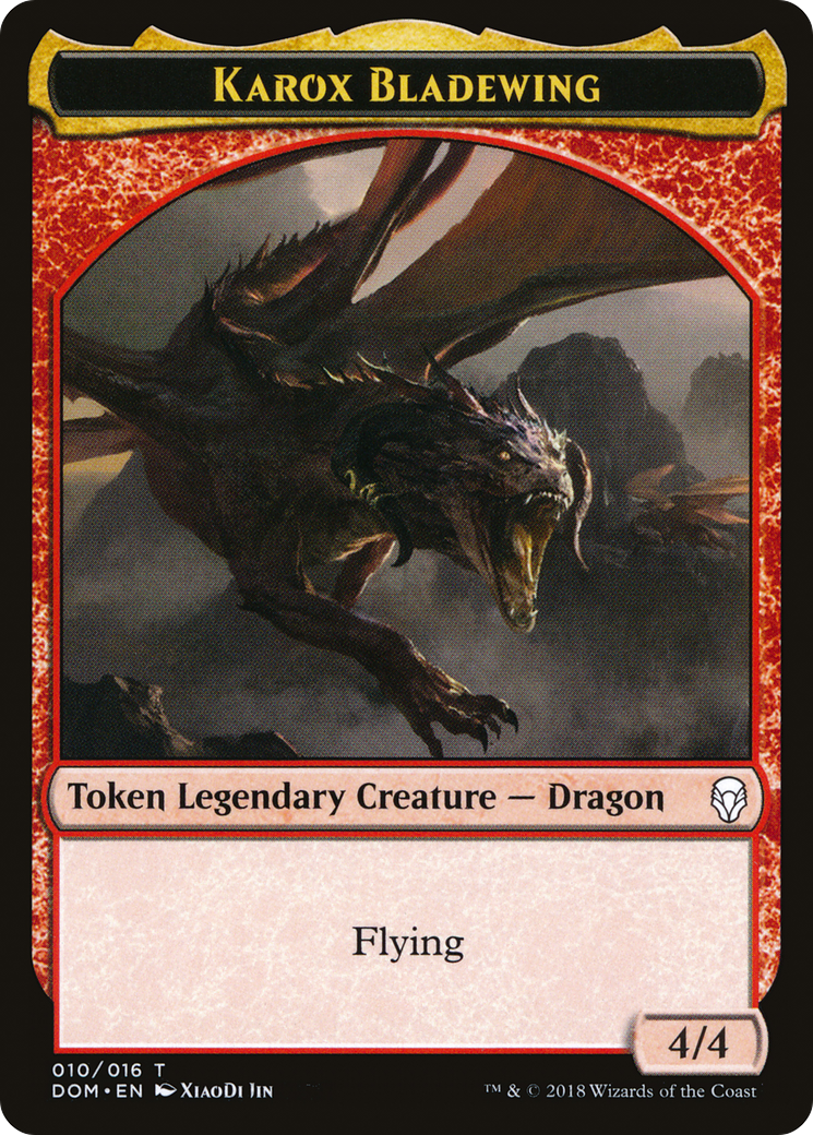 Karox Bladewing // Karox Bladewing Double-Sided Token [Starter Commander Decks] | Black Swamp Games