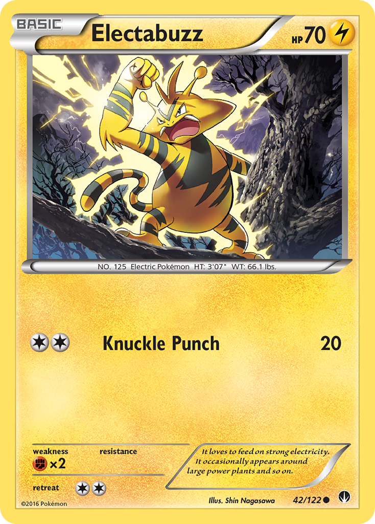Electabuzz (42/122) [XY: BREAKpoint] | Black Swamp Games