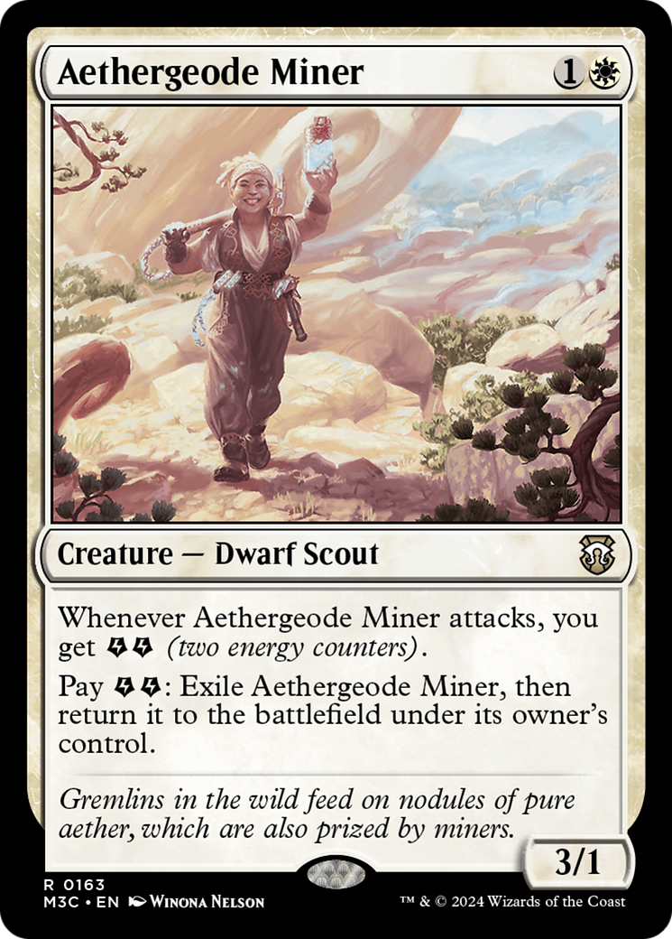 Aethergeode Miner [Modern Horizons 3 Commander] | Black Swamp Games