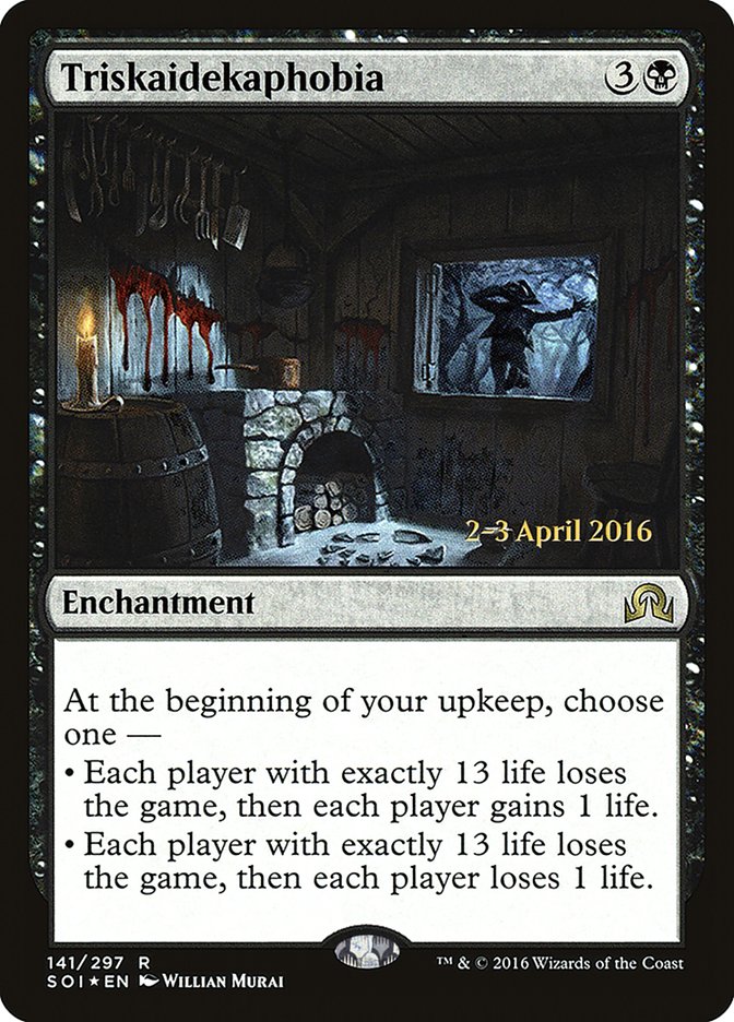 Triskaidekaphobia [Shadows over Innistrad Prerelease Promos] | Black Swamp Games