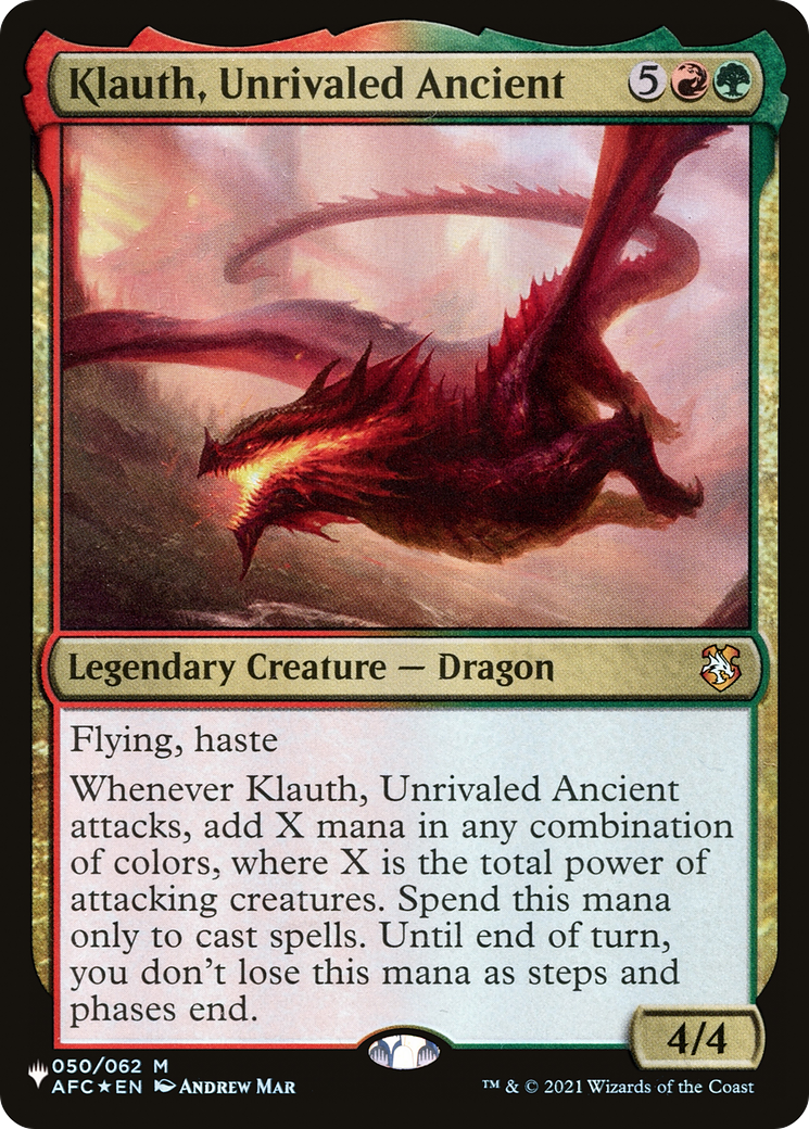 Klauth, Unrivaled Ancient [The List Reprints] | Black Swamp Games