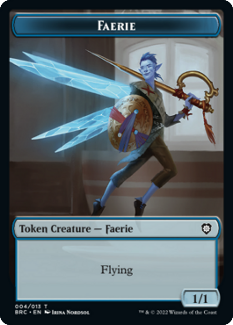 Faerie // Thopter (010) Double-Sided Token [The Brothers' War Commander Tokens] | Black Swamp Games
