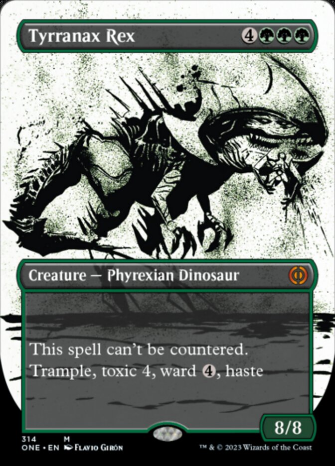 Tyrranax Rex (Borderless Ichor) [Phyrexia: All Will Be One] | Black Swamp Games