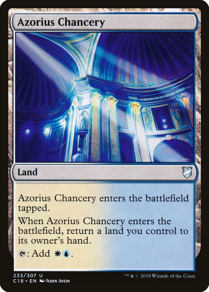 Azorius Chancery [Commander 2018] | Black Swamp Games