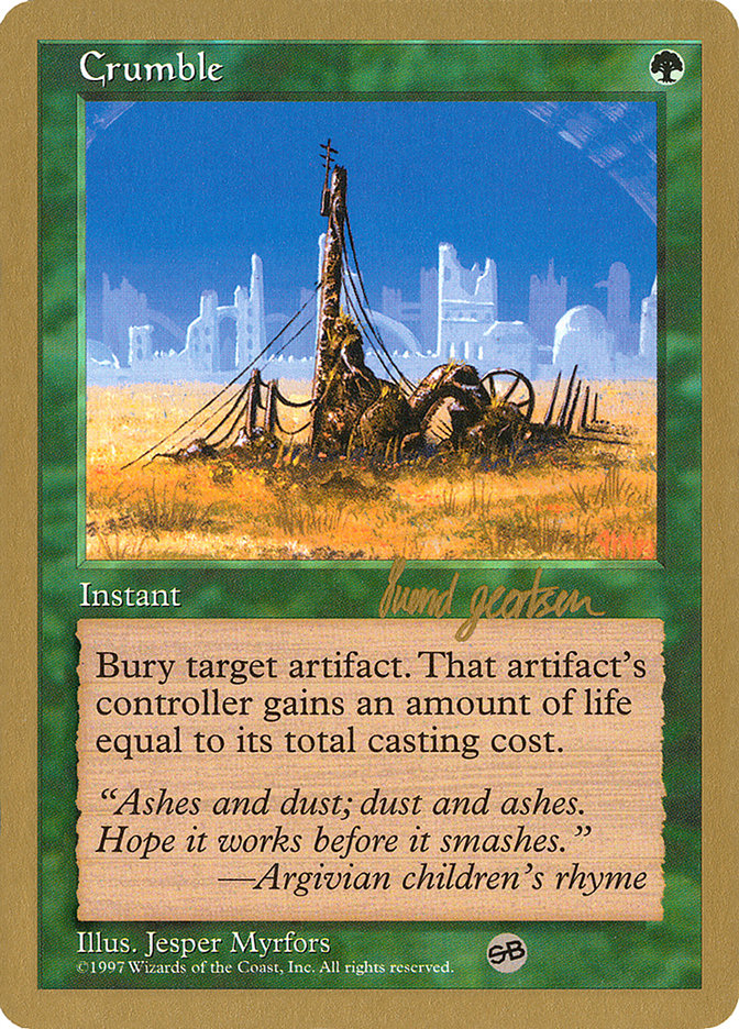 Crumble (Svend Geertsen) (SB) [World Championship Decks 1997] | Black Swamp Games