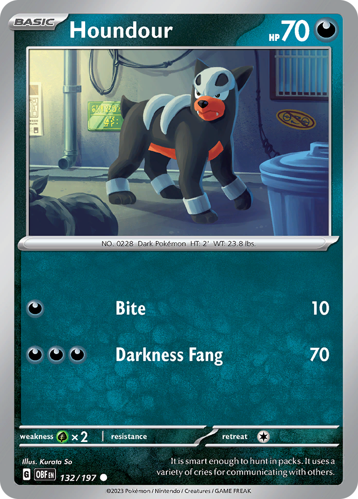 Houndour (132/197) [Scarlet & Violet: Obsidian Flames] | Black Swamp Games