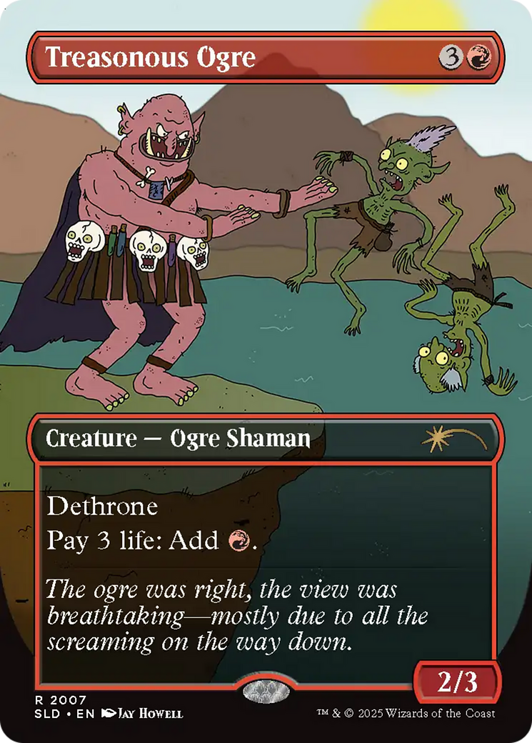 Treasonous Ogre (Rainbow Foil) [Secret Lair Drop Series] | Black Swamp Games