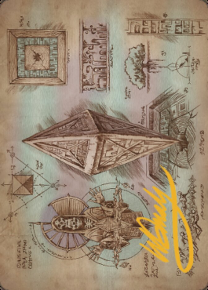 Keening Stone Art Card (Gold-Stamped Signature) [The Brothers' War Art Series] | Black Swamp Games