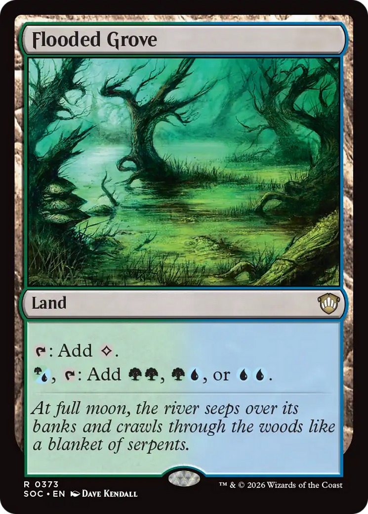 Flooded Grove [Secrets of Strixhaven Commander] | Black Swamp Games
