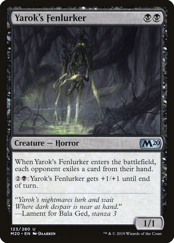 Yarok's Fenlurker [Core Set 2020] | Black Swamp Games