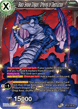 Black Smoke Dragon, Offering of Destruction (Uncommon) (BT13-124) [Supreme Rivalry] | Black Swamp Games