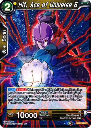 Hit, Ace of Universe 6 (XD1-05) [Assault of the Saiyans] | Black Swamp Games