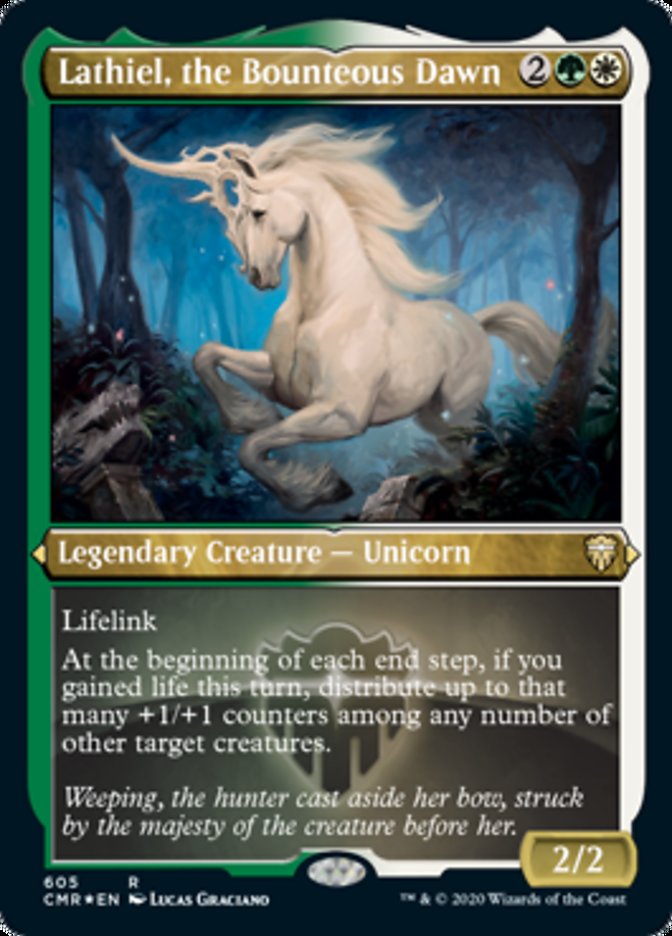 Lathiel, the Bounteous Dawn (Etched) [Commander Legends] | Black Swamp Games