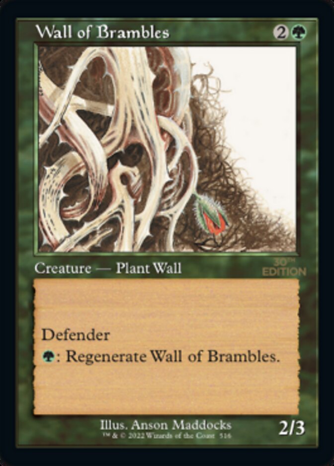 Wall of Brambles (Retro) [30th Anniversary Edition] | Black Swamp Games