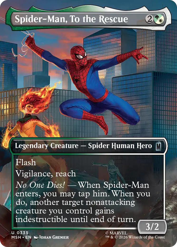 Spider-Man, To the Rescue (Borderless) [Marvel Super Heroes] | Black Swamp Games
