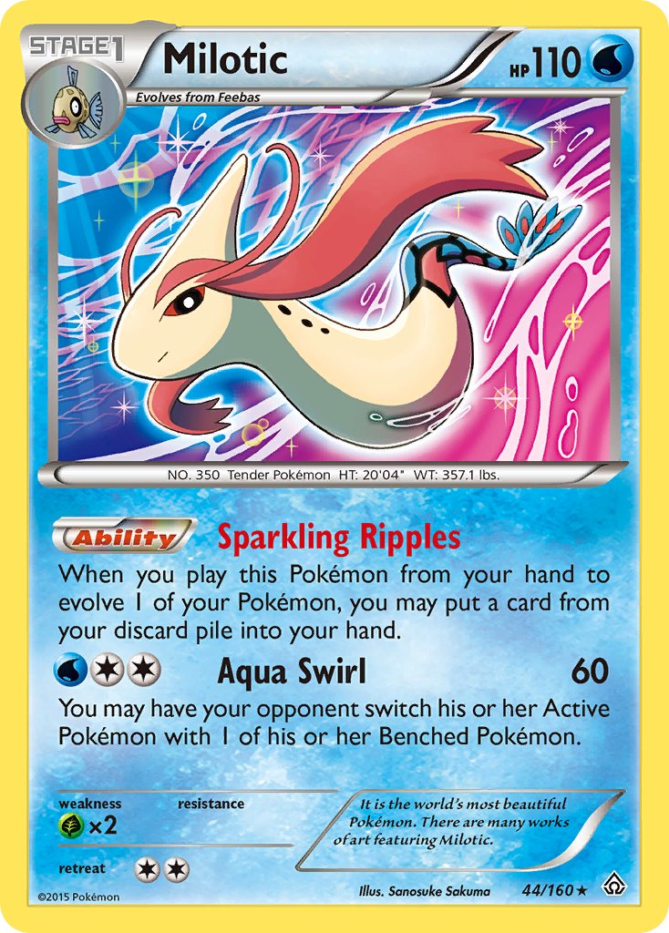 Milotic (44/160) (Theme Deck Exclusive) [XY: Primal Clash] | Black Swamp Games