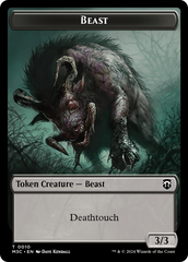 Beast (0010) // Shapeshifter (0008) Double-Sided Token [Modern Horizons 3 Commander Tokens] | Black Swamp Games