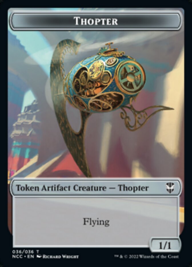 Thopter // Treasure (013) Double-Sided Token [Streets of New Capenna Commander Tokens] | Black Swamp Games