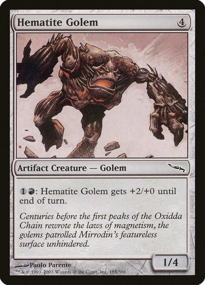 Hematite Golem [Mirrodin] | Black Swamp Games