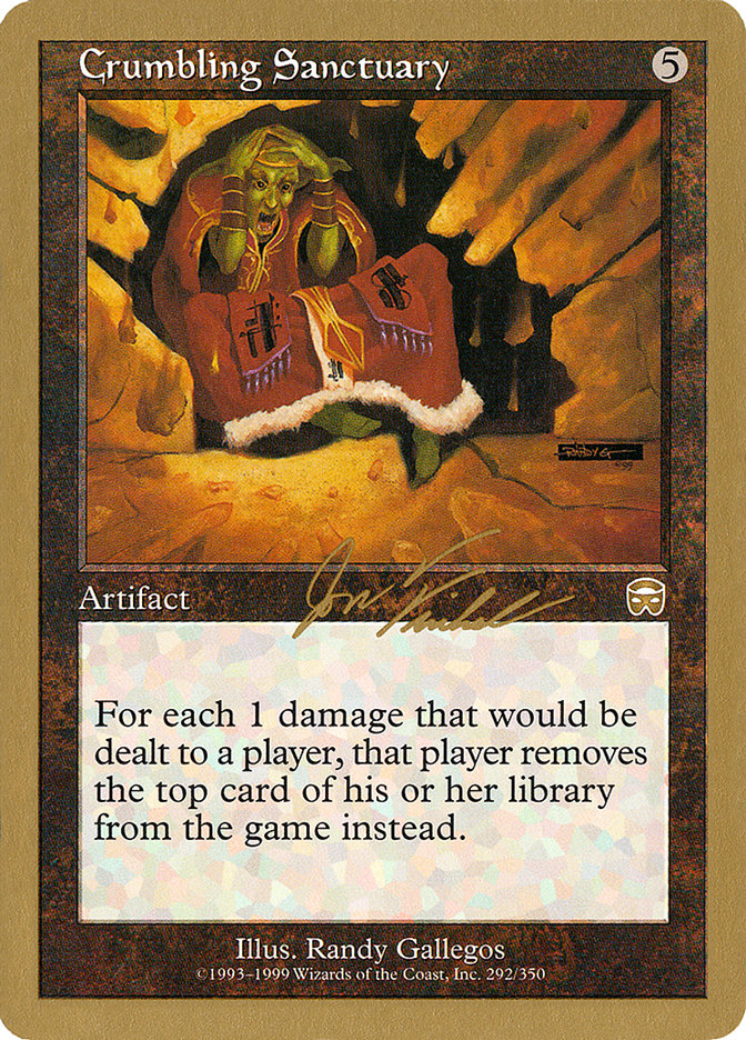 Crumbling Sanctuary (Jon Finkel) [World Championship Decks 2000] | Black Swamp Games