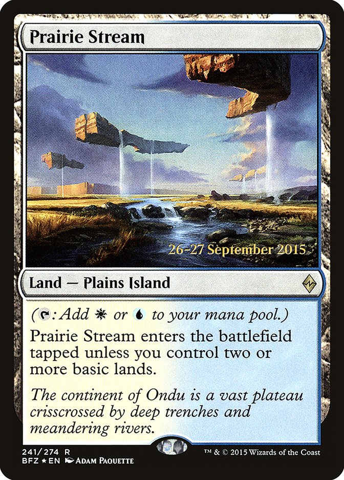 Prairie Stream [Battle for Zendikar Prerelease Promos] | Black Swamp Games