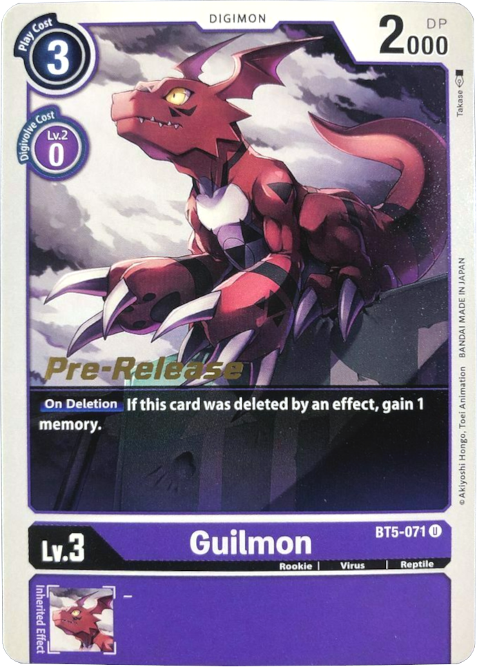 Guilmon [BT5-071] [Battle of Omni Pre-Release Promos] | Black Swamp Games