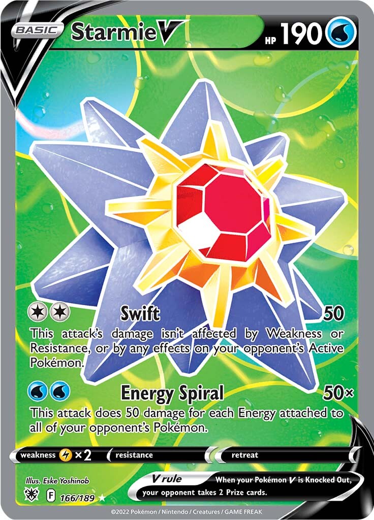 Starmie V (166/189) [Sword & Shield: Astral Radiance] | Black Swamp Games