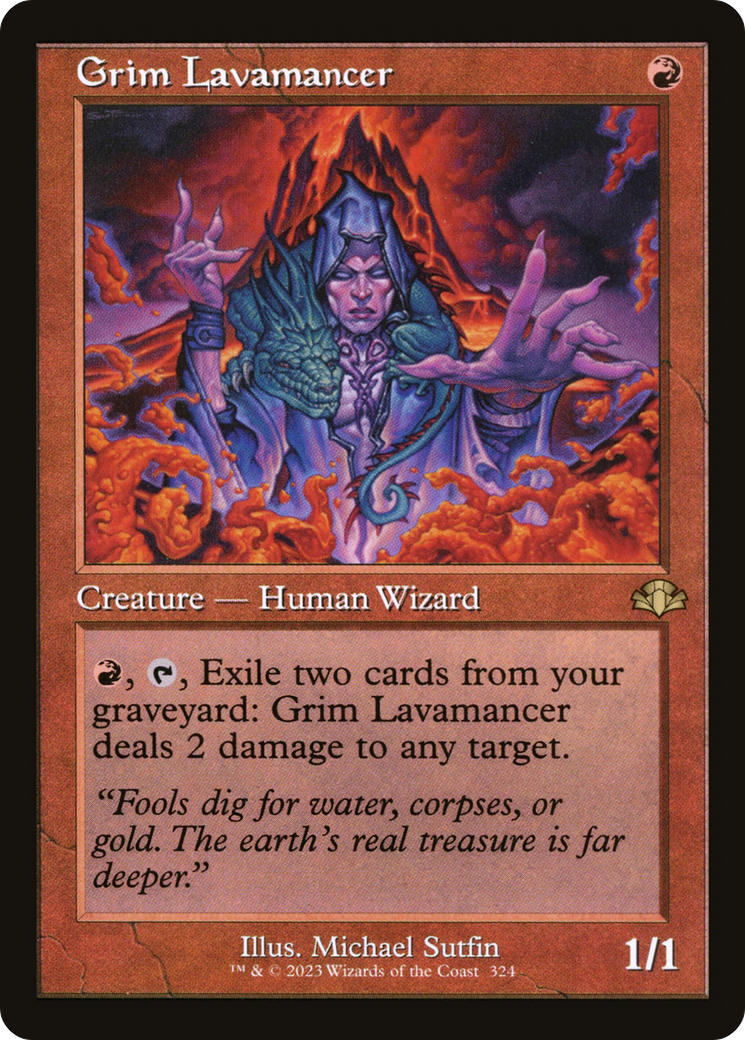 Grim Lavamancer (Retro) [Dominaria Remastered] | Black Swamp Games