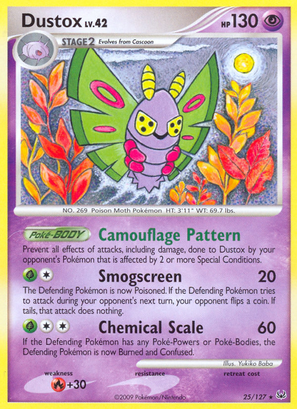 Dustox (25/127) [Platinum: Base Set] | Black Swamp Games