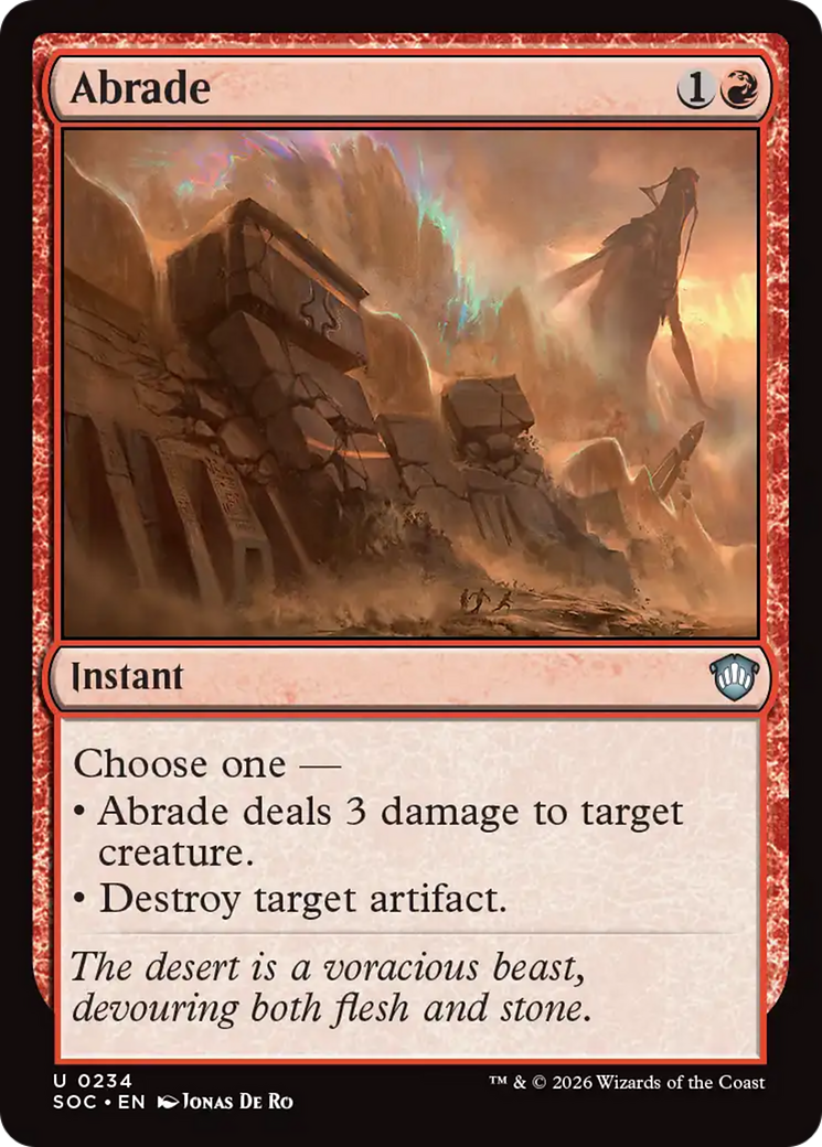 Abrade [Secrets of Strixhaven Commander] | Black Swamp Games