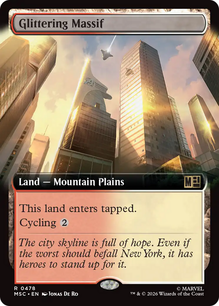 Glittering Massif (Extended Art) [Marvel Super Heroes Commander] | Black Swamp Games
