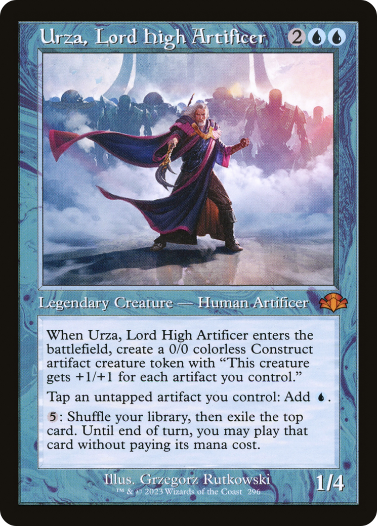 Urza, Lord High Artificer (Retro) [Dominaria Remastered] | Black Swamp Games