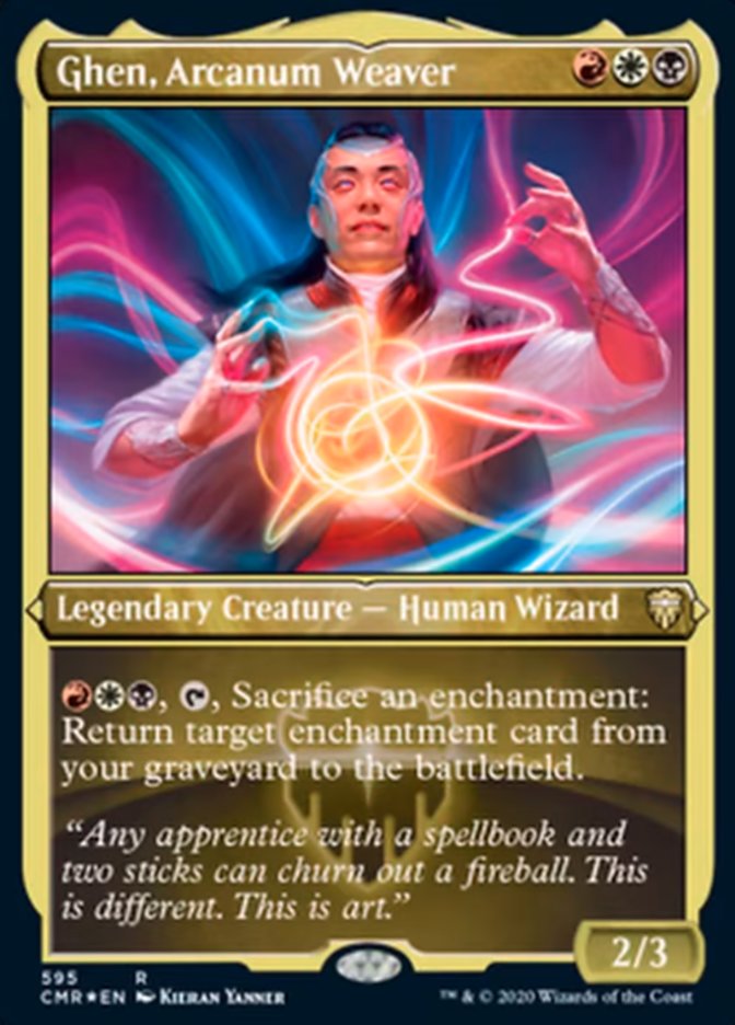 Ghen, Arcanum Weaver (Etched) [Commander Legends] | Black Swamp Games