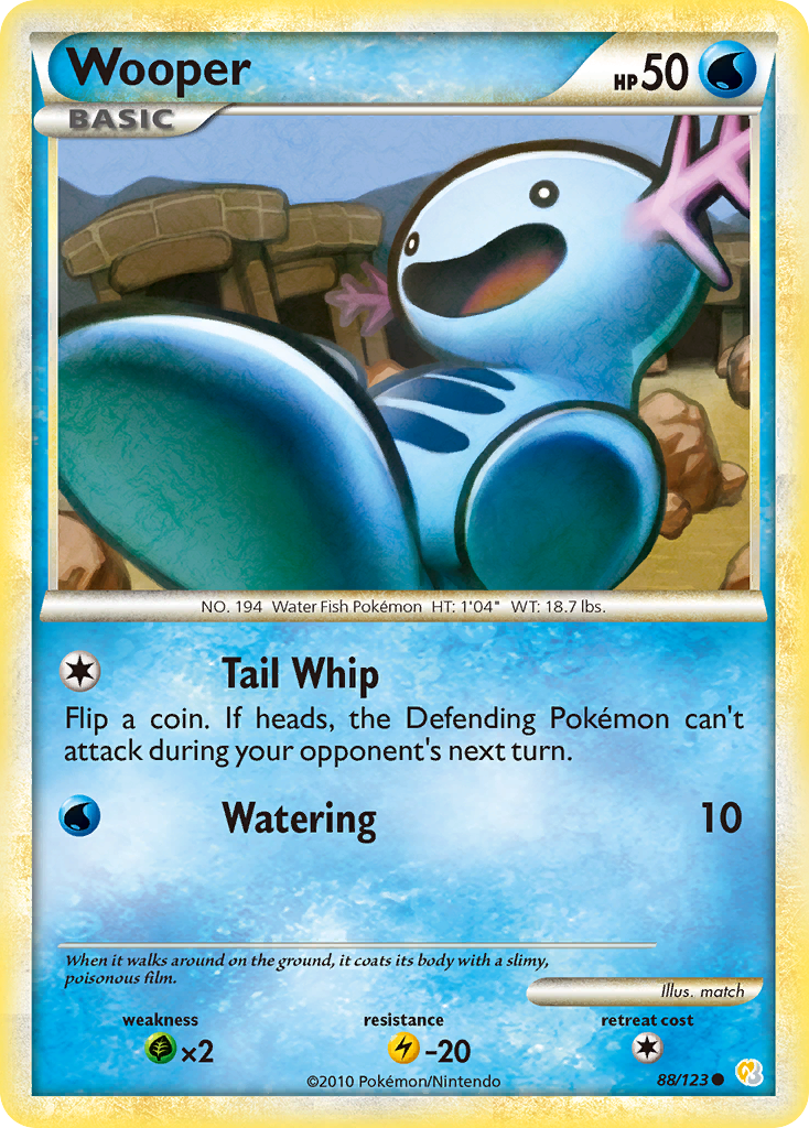 Wooper (88/123) [HeartGold & SoulSilver: Base Set] | Black Swamp Games