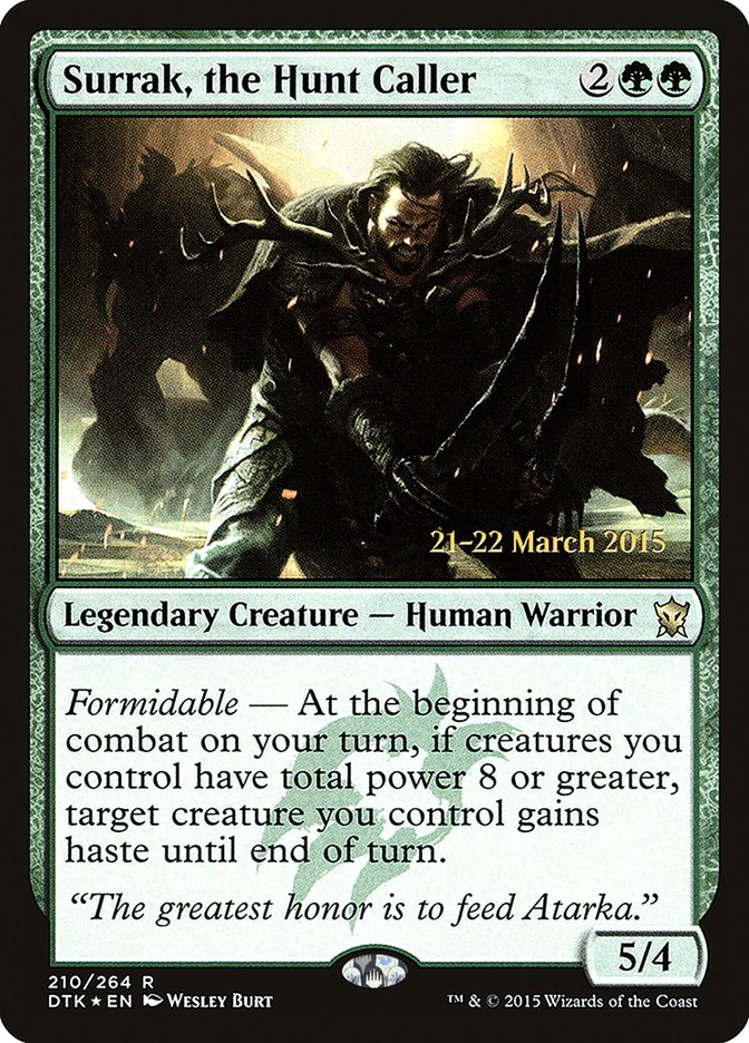 Surrak, the Hunt Caller [Dragons of Tarkir Prerelease Promos] | Black Swamp Games