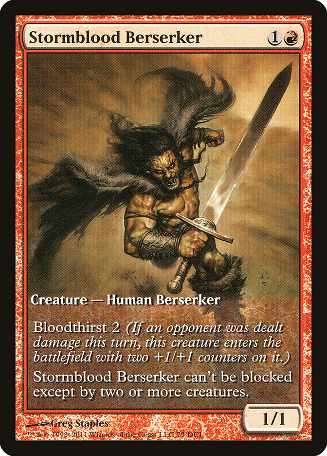 Stormblood Berserker (Extended Art) [Magic 2012 Promos] | Black Swamp Games