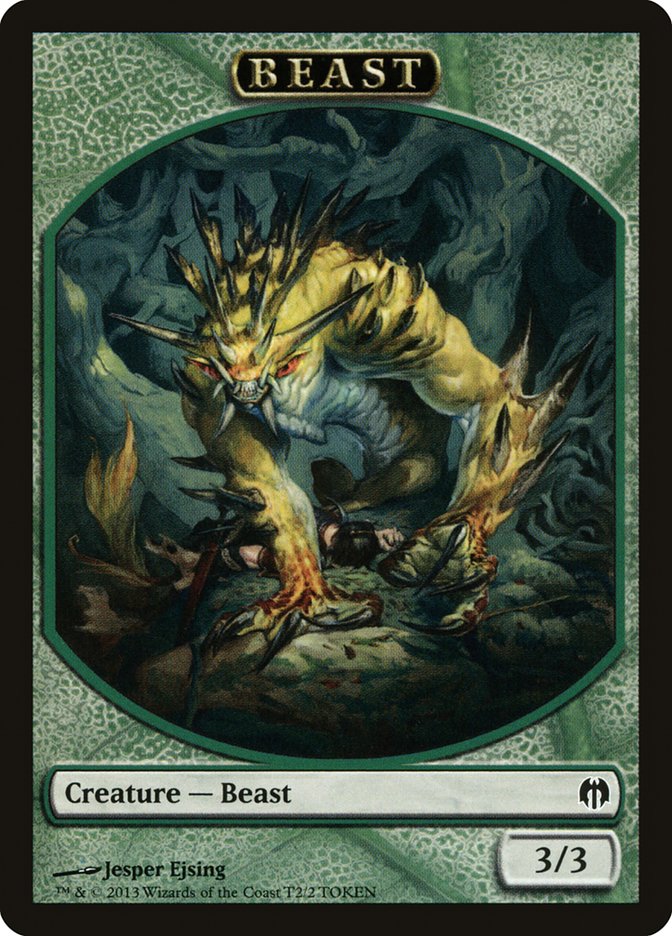 Beast Token [Duel Decks: Heroes vs. Monsters Tokens] | Black Swamp Games
