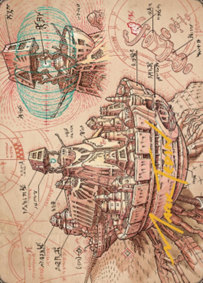 Defense Grid Art Card (Gold-Stamped Signature) [The Brothers' War Art Series] | Black Swamp Games