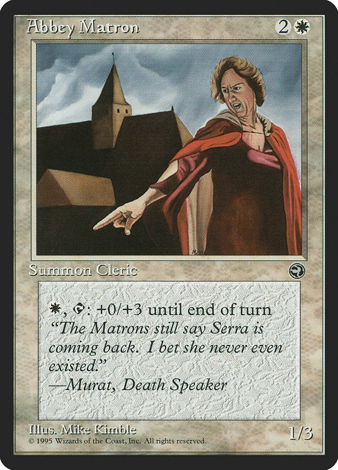 Abbey Matron (Murat Flavor Text) [Homelands] | Black Swamp Games
