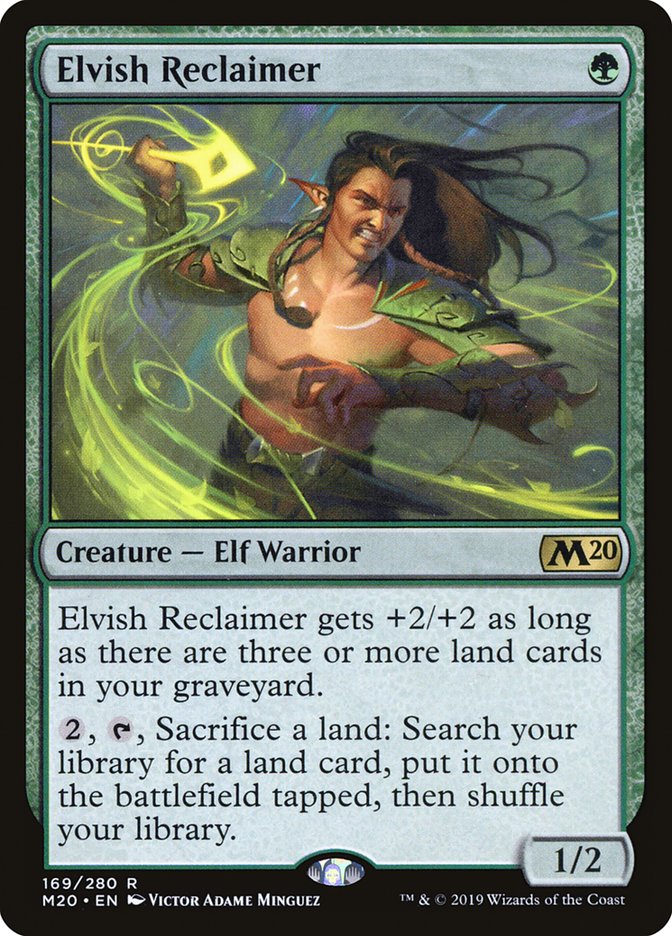 Elvish Reclaimer [Core Set 2020] | Black Swamp Games