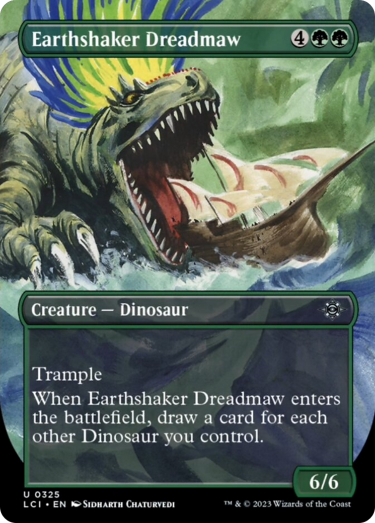 Earthshaker Dreadmaw (Borderless) [The Lost Caverns of Ixalan] | Black Swamp Games
