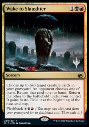 Wake to Slaughter (Promo Pack) [Innistrad: Midnight Hunt Promos] | Black Swamp Games