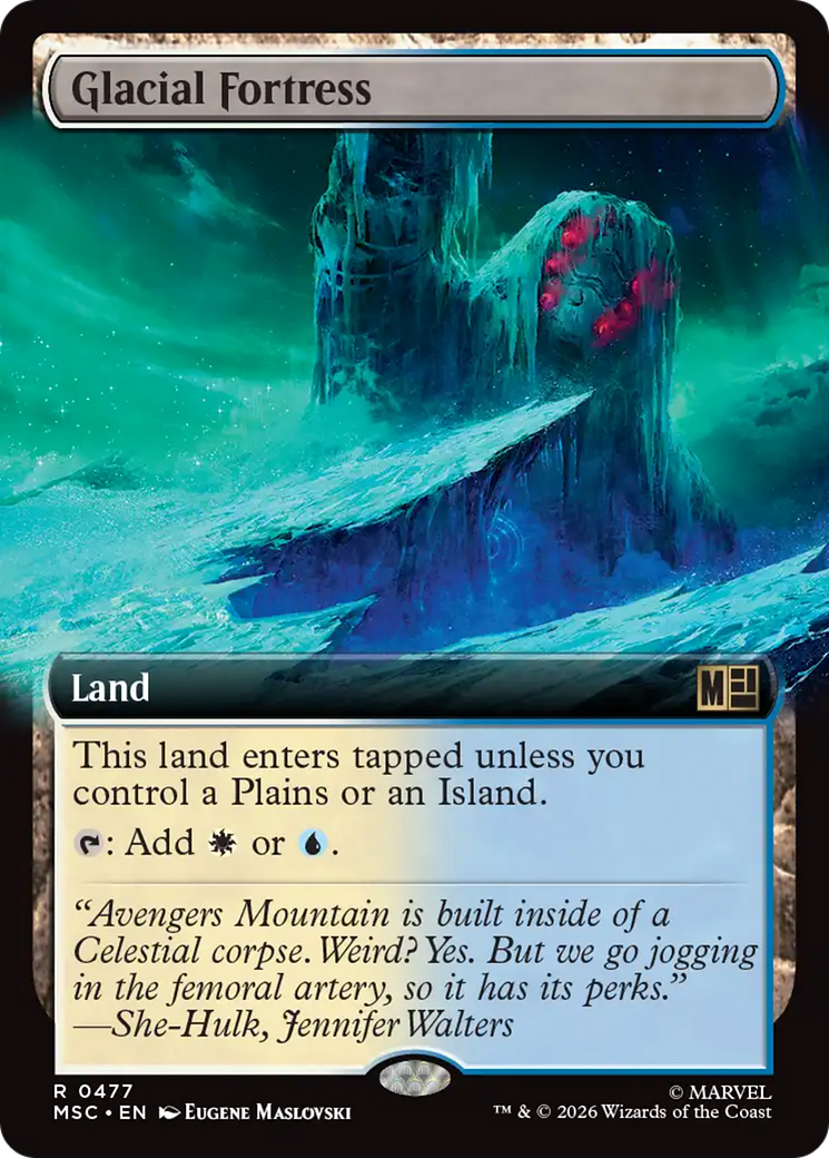 Glacial Fortress (Extended Art) [Marvel Super Heroes Commander] | Black Swamp Games