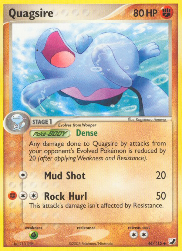 Quagsire (44/115) [EX: Unseen Forces] | Black Swamp Games